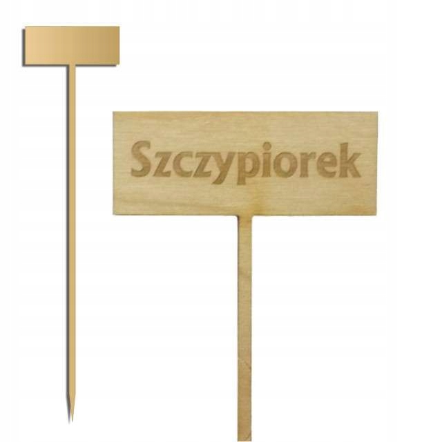 

tabliczka do oznaczania roślin ziół szczypiorek