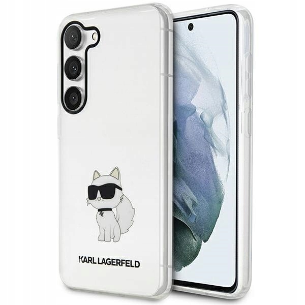 Pouzdro Karl pro Lagerfeld KLHCS23MHNCHTCT S23+ S916 transparentní hardcase Ikoni