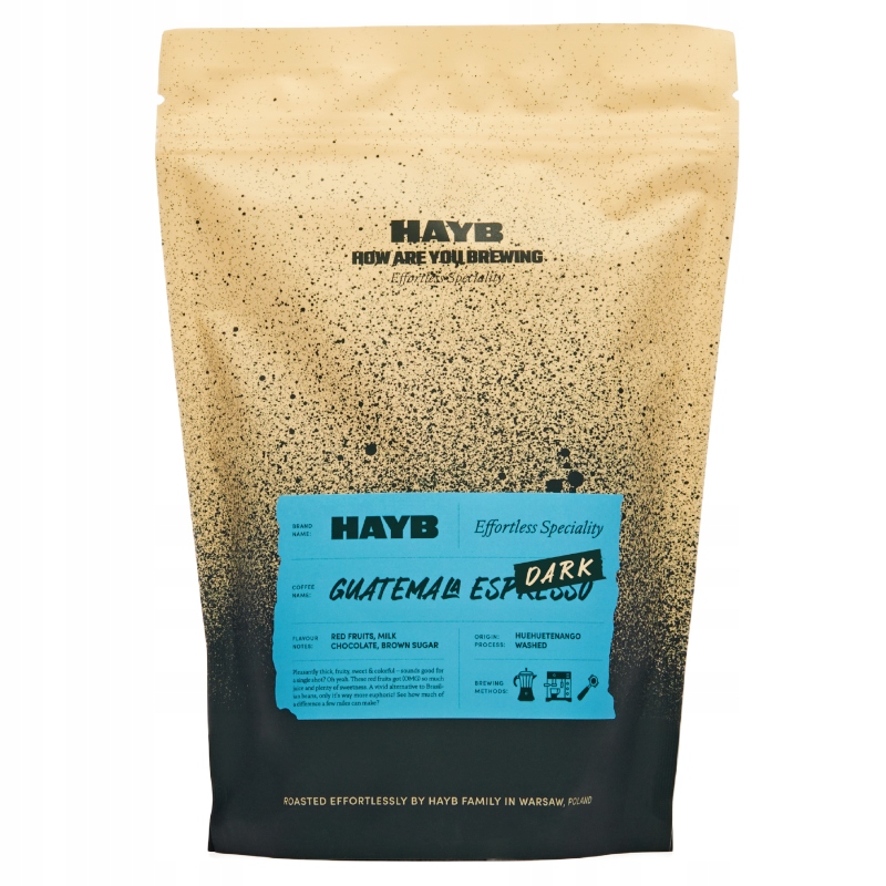Kawa ziarnista Hayb Guatemala Espresso Dark 1kg 100% Arabica