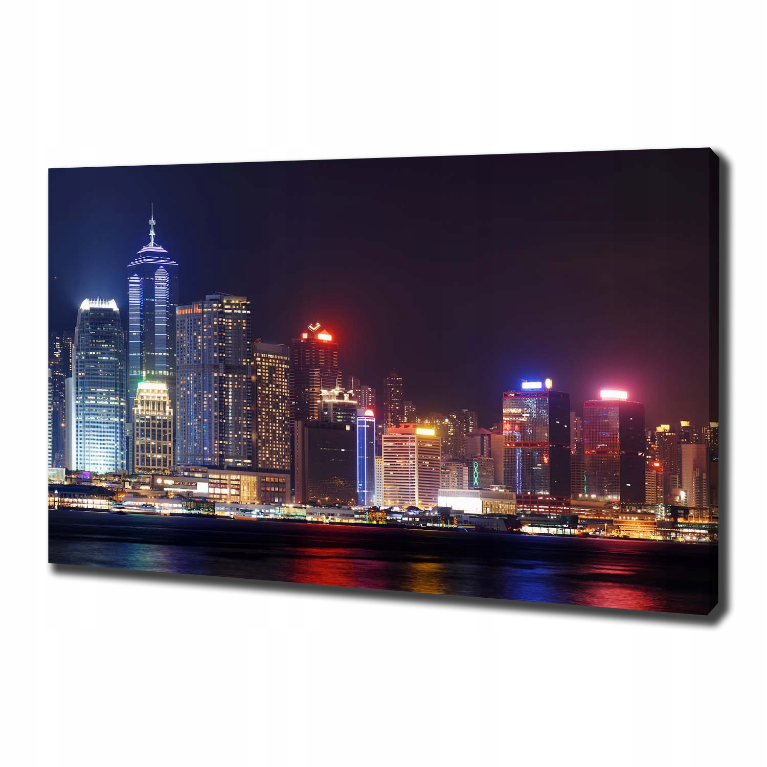 

Foto obraz na płótnie Hongkong nocą 100x70 cm