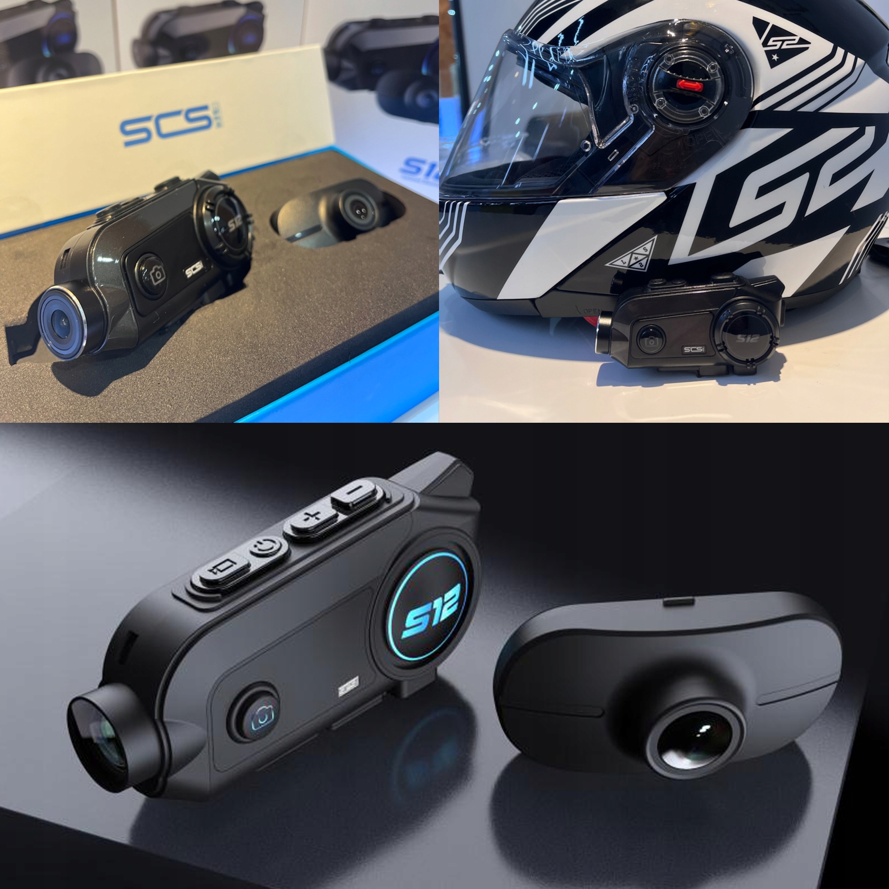 INTERKOM MOTOCYKLOWY 2x KAMERA 2K+FHD SONY WIFI BT Typ połączenia Bluetooth