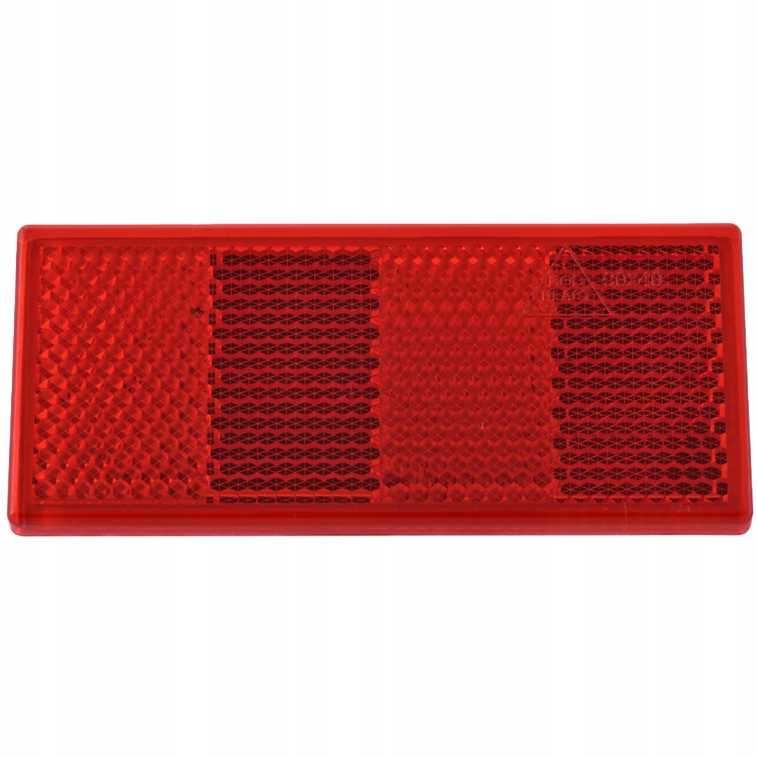 

Odblask czerwony 90x40 mm z taśmą samoprzylepną