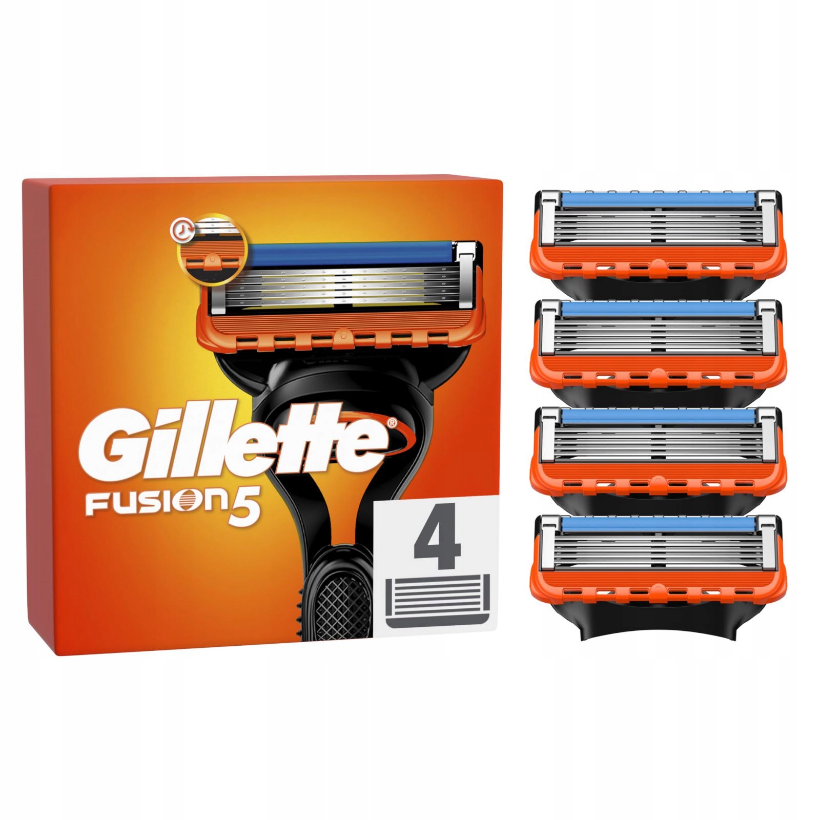 P+g Gillette Nůž Fusion A`4 -5 Čepelí