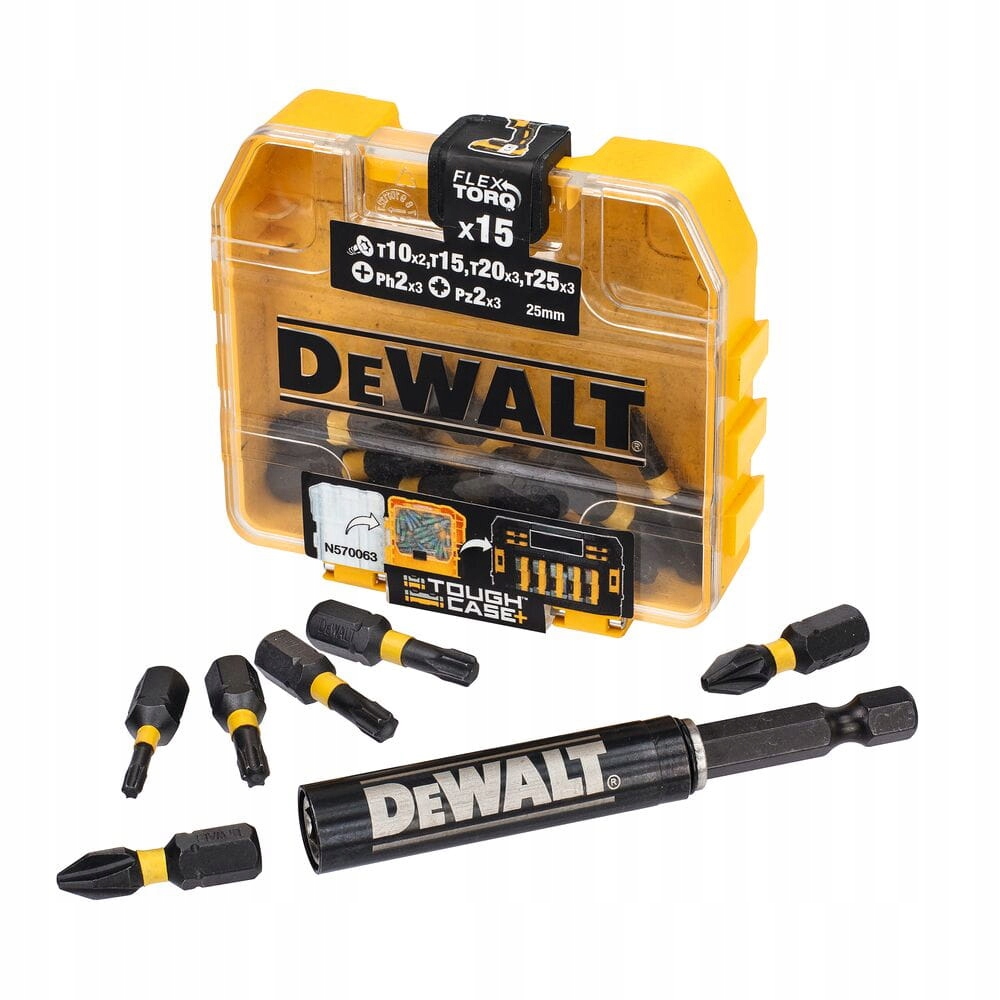 DEWALT Zestaw BITÓW + UCHWYT TORSION DT70577T Marka DeWalt