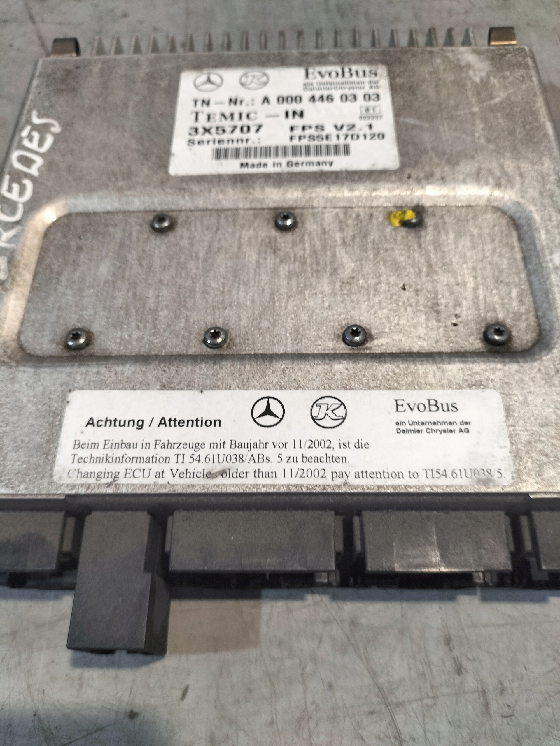 control unit module MERCEDES FPS V2.1 A0004460303