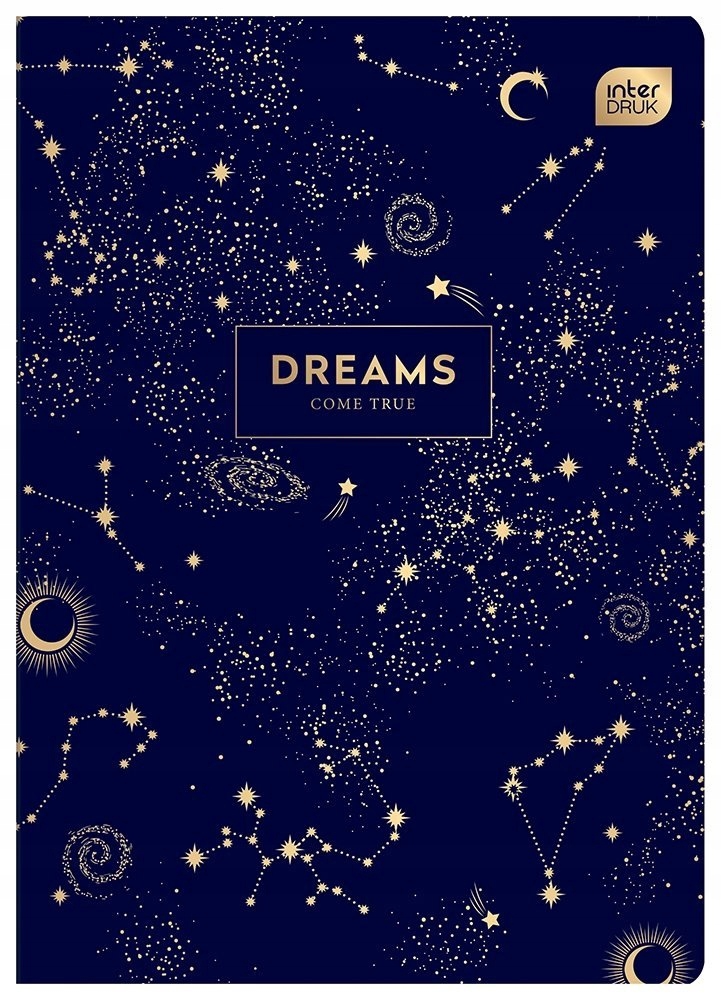 

Zeszyt A5 60 kartek w kratkę Metallic Dreams mix