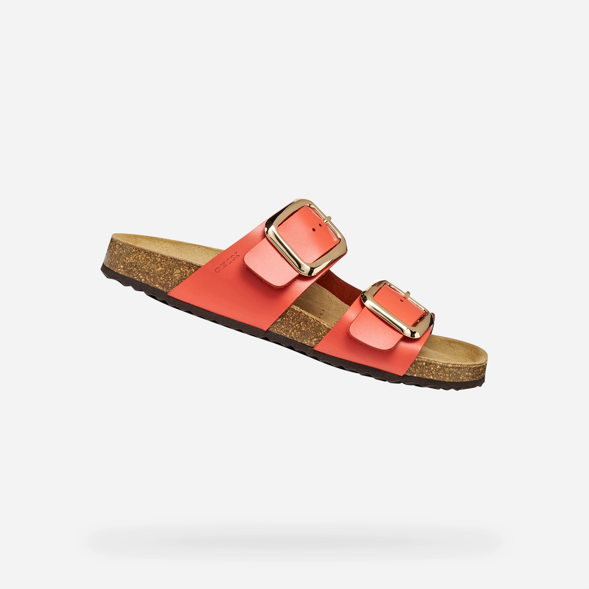 Geox Červené dámské pantofle Geox Brionia R