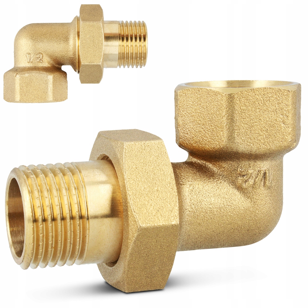 

Śrubunek mosiężny 1/2 kątowy Gw Gz rur o-ring