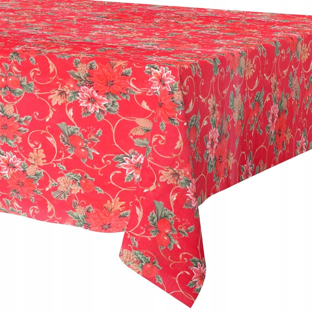 Vánoční ubrus odolný proti skvrnám 180 x 130 cm
