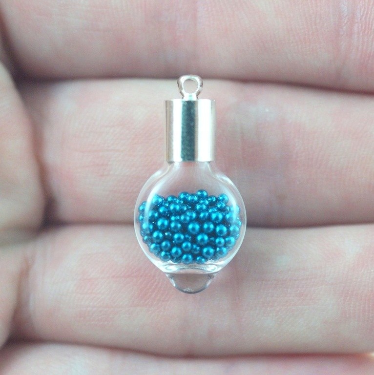 Mini Fiolka Płaska Z Kropelką Wody