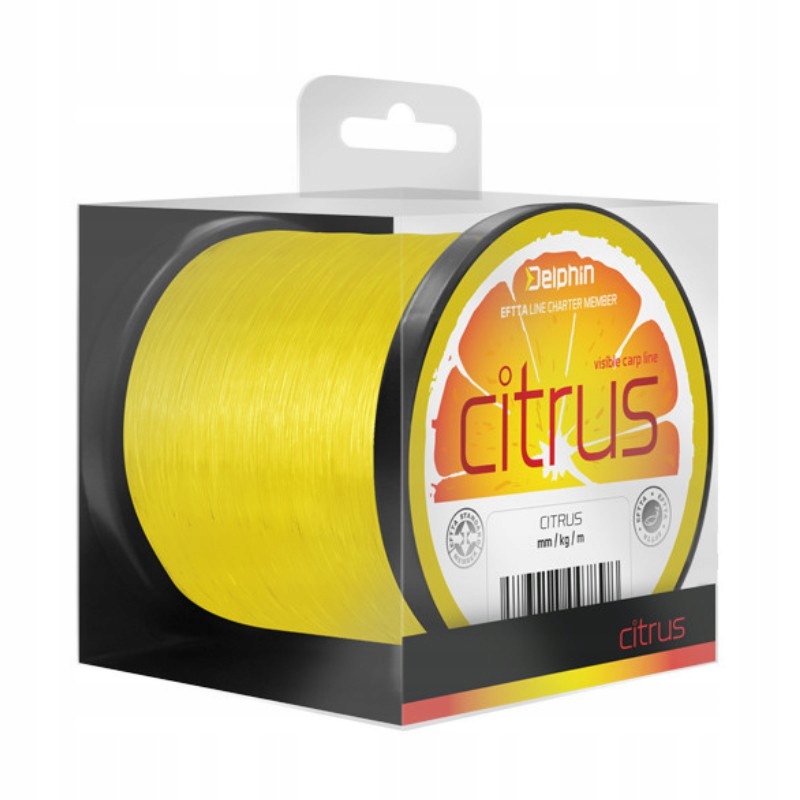 Żyłka Karpiowa Delphin Citrus Żółty 0.30mm 15lbs 600m Miękka Do Rzutów