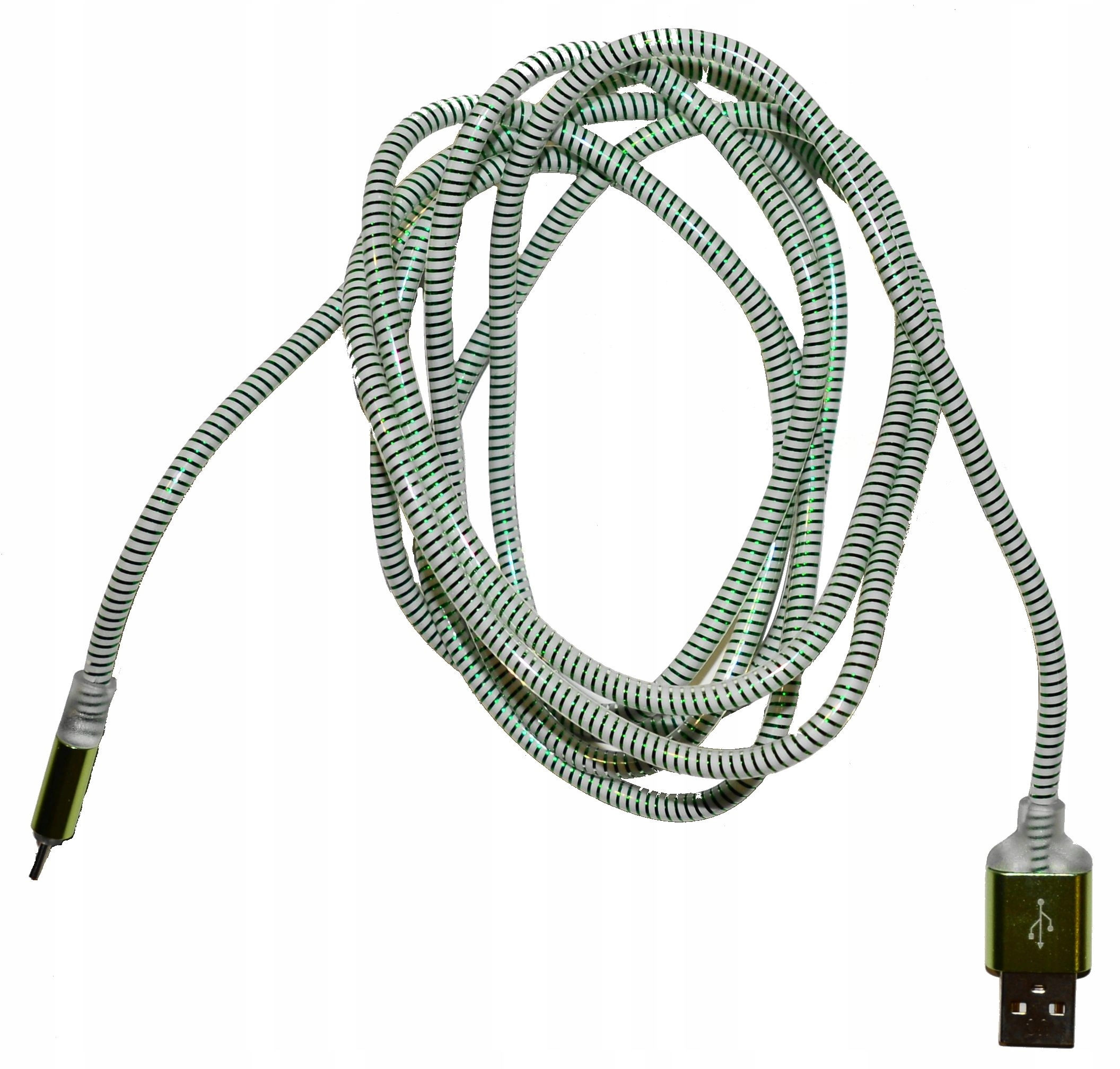 Świecący kabel microUSB 2 metry