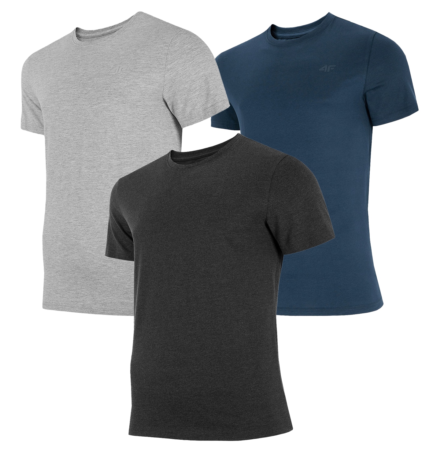

4F Zestaw 3 sztuki Koszulka Męska T-shirt TSM352
