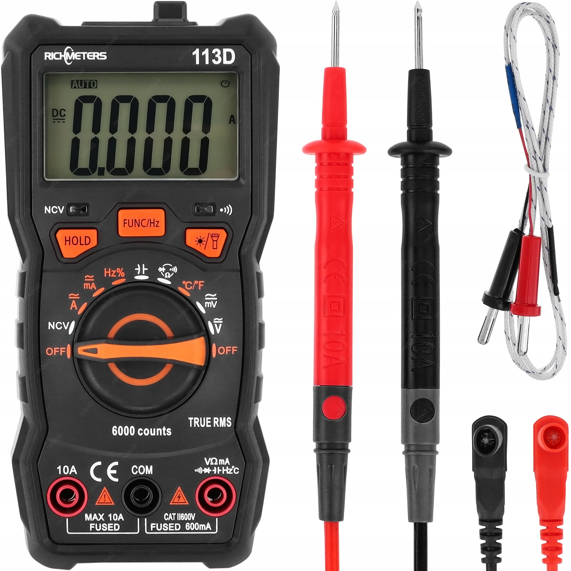 Multimetr cyfrowy Richmeters 113D z pomiarem napięcia i prądu