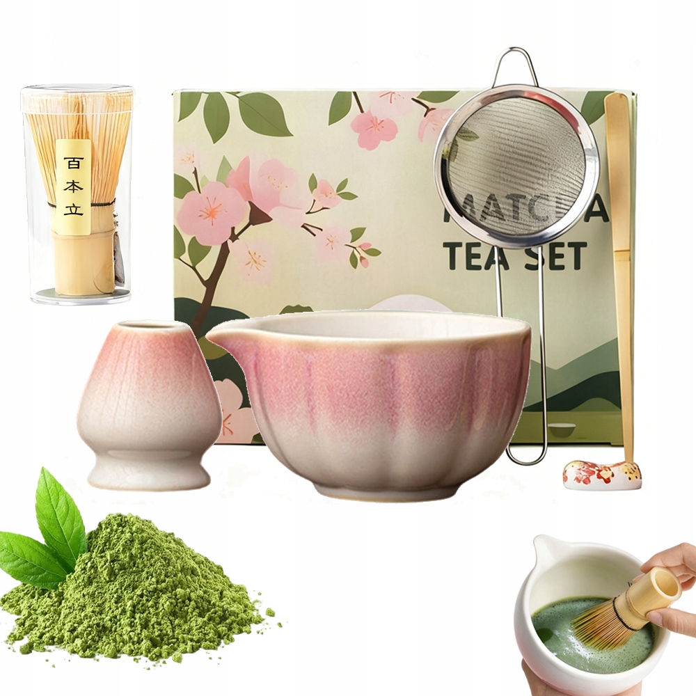 Levně Čajová Sada Matcha Je Krásně Zabalený Dárek Pro Milovníky Čaje