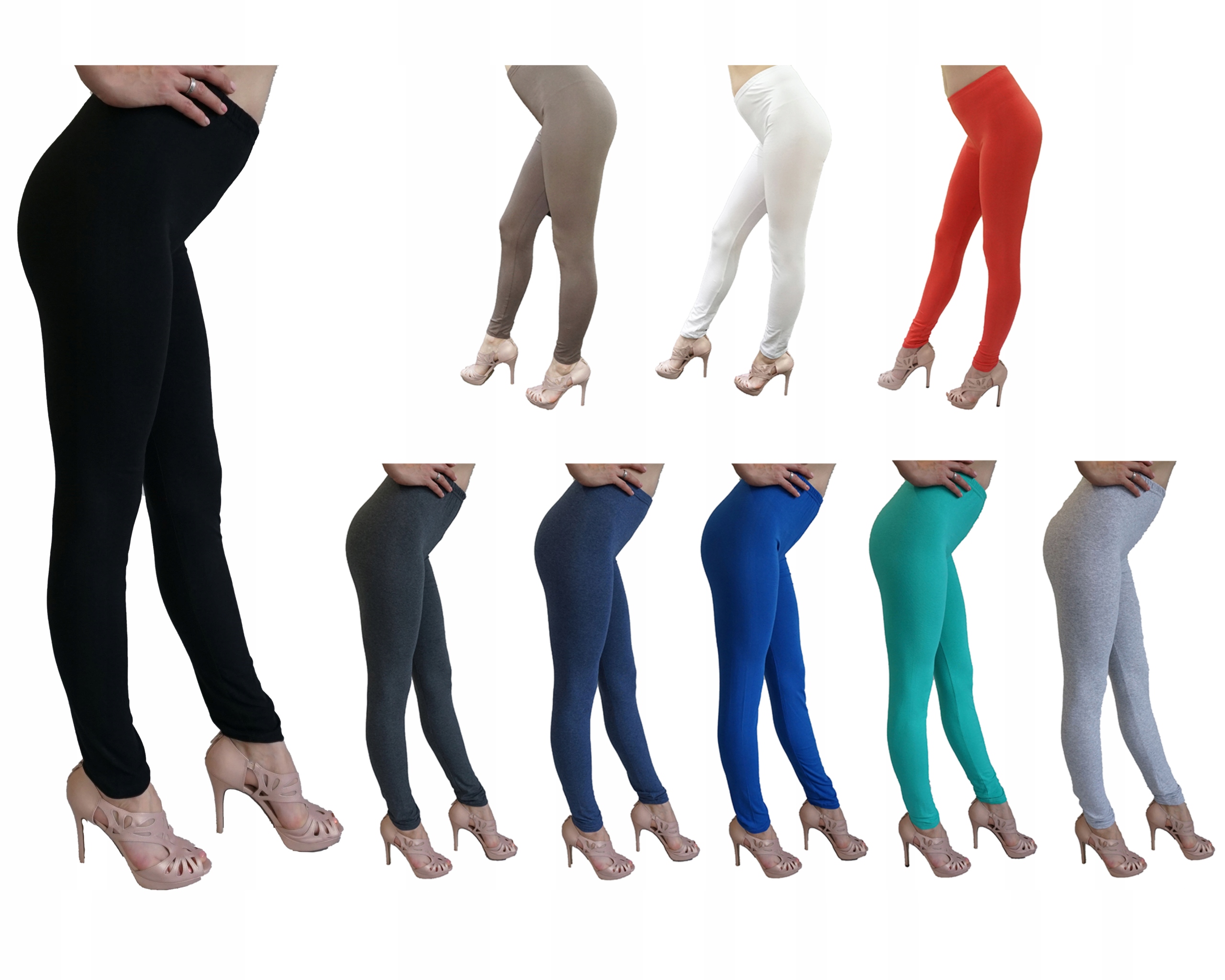 

Legginsy getry damskie bawełna długie S