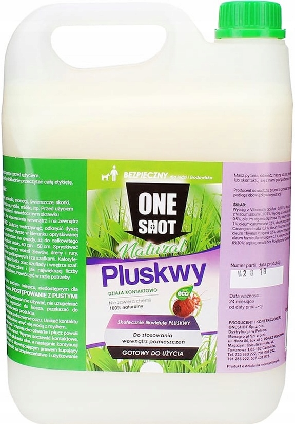 

Preparat Środek Oprysk Na Pluskwy 5L Naturalny