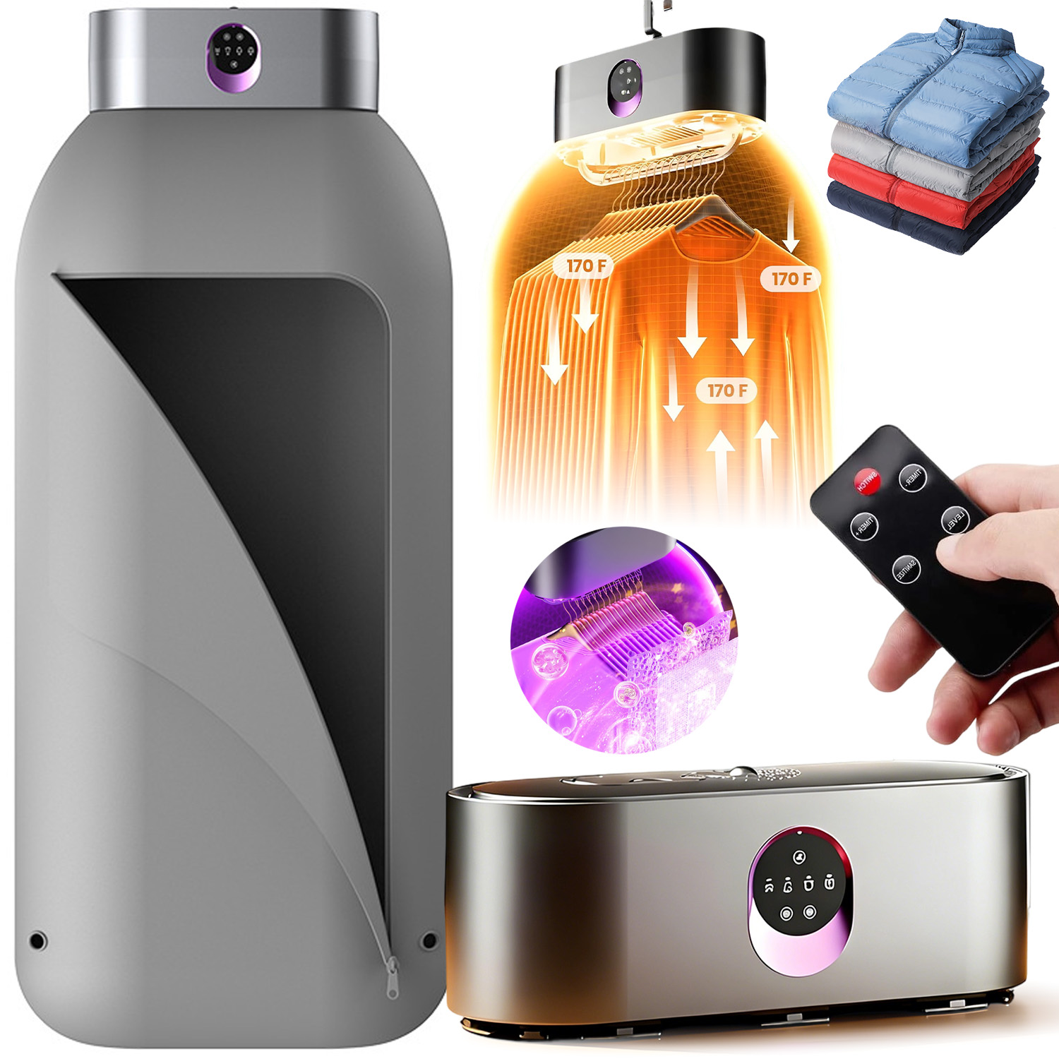 Levně Sušák Na Prádlo 600 W, Funkce Časovače