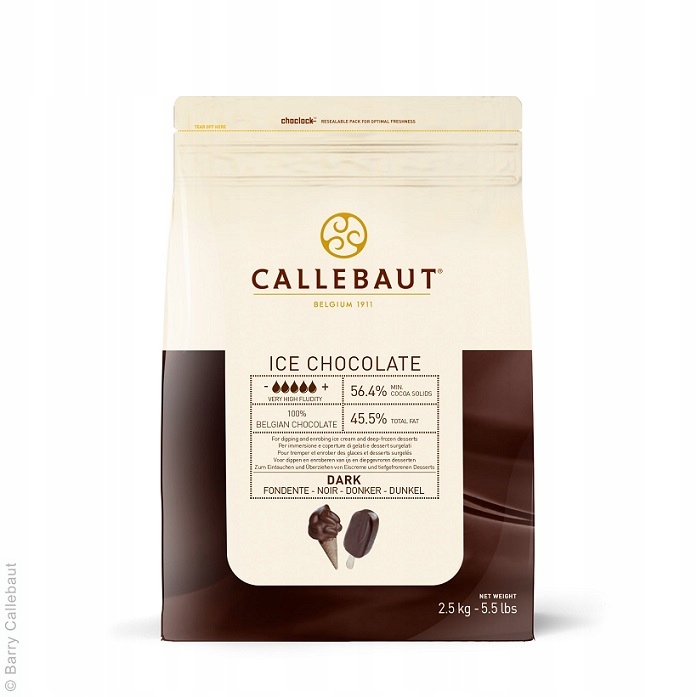 Levně Čokoláda dezertní Callebaut 2500 g