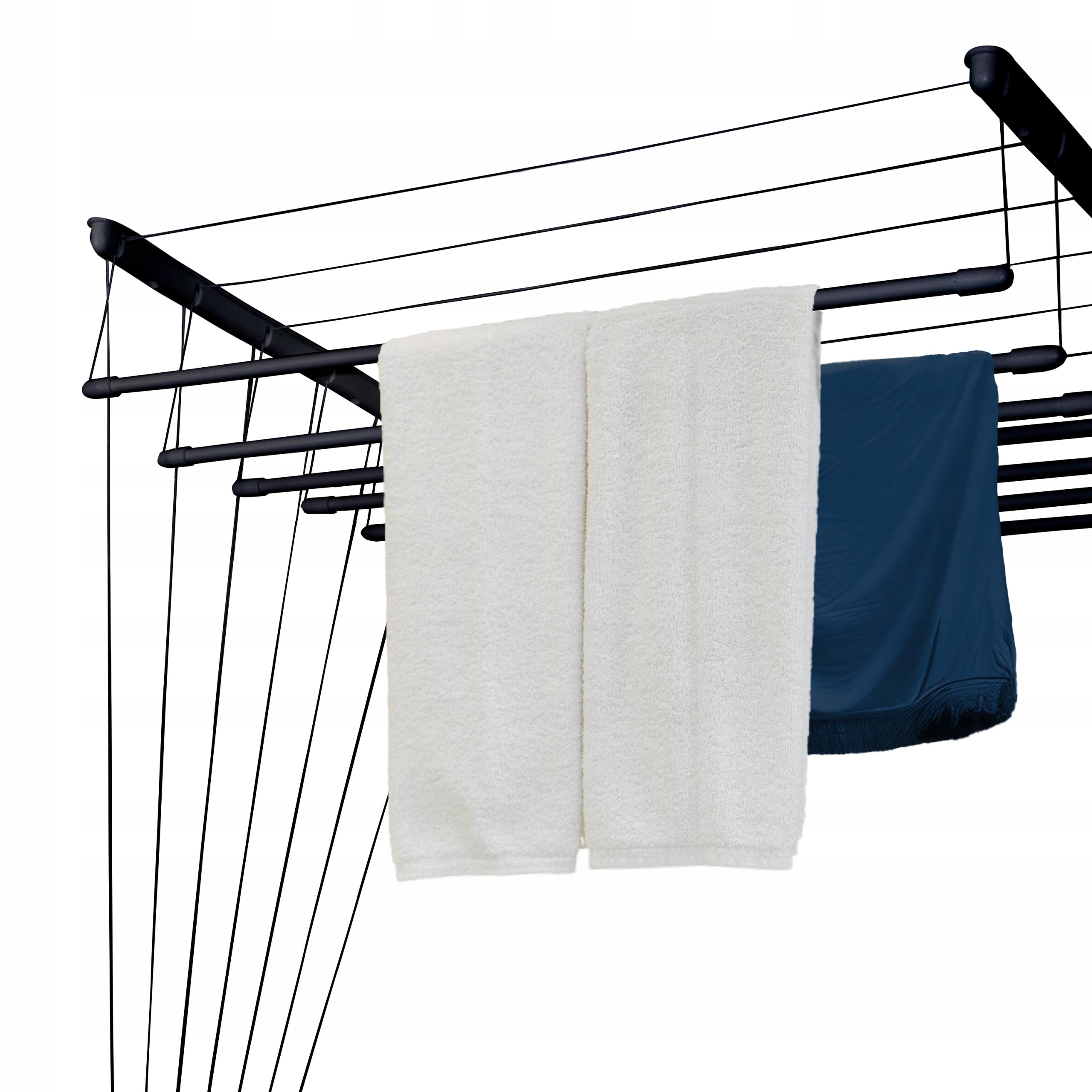 Levně Podstropní Sušák Na Prádlo 7 Tyčí 100 CM Odolný Koupelnový Módní