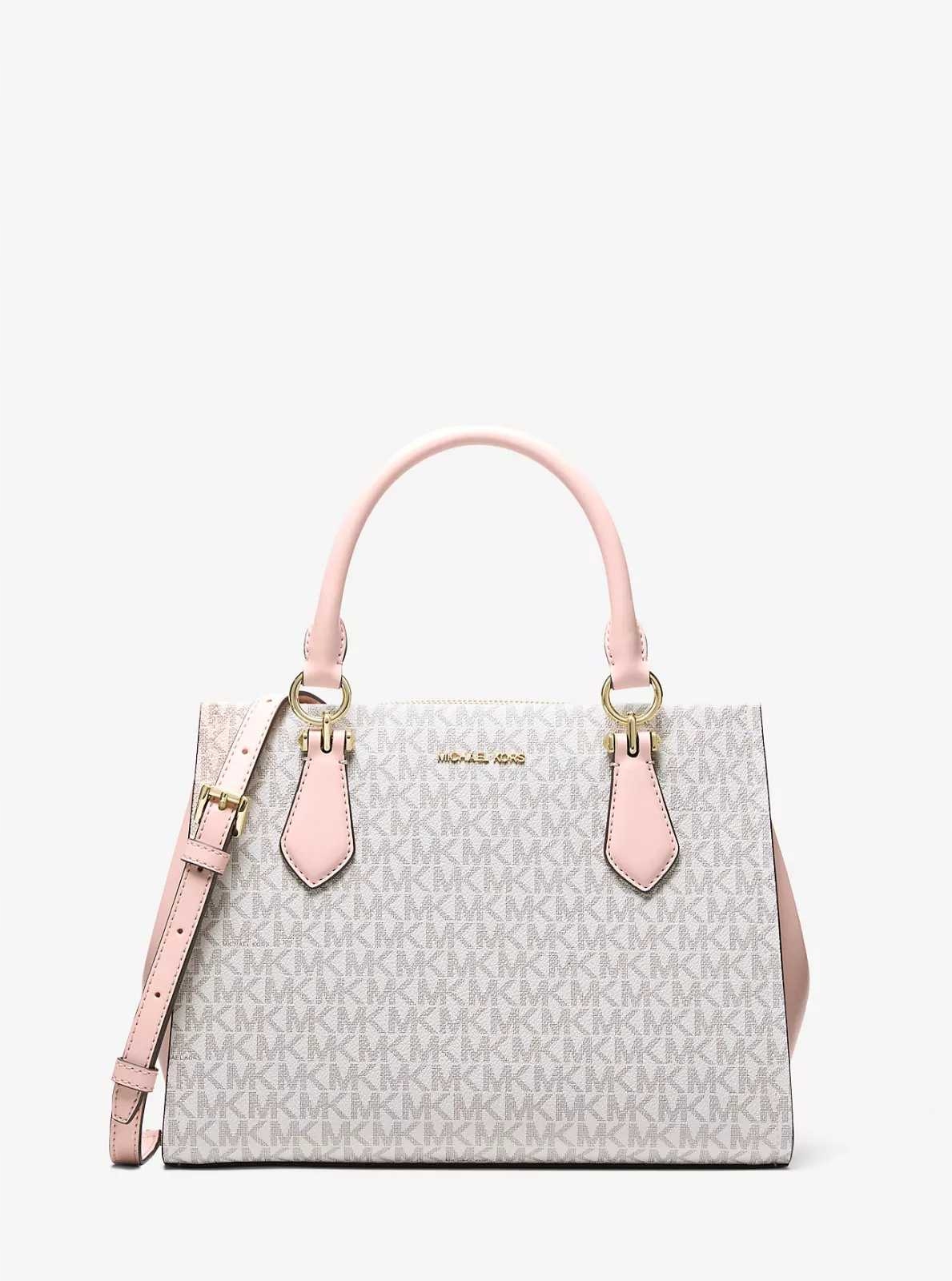 Michael Kors dámská logová kabelka Marilyn růžová