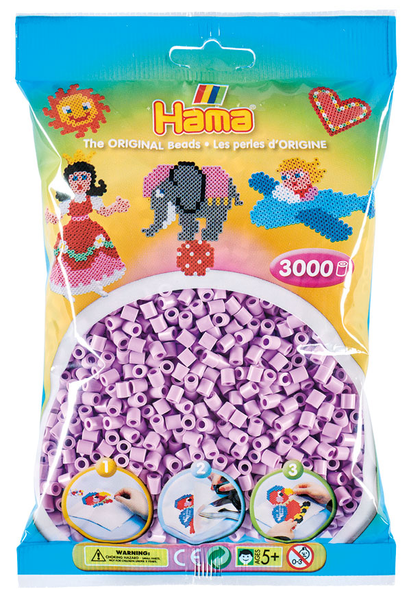 

Koraliki jasne Liliowe pastelowe 3000 Hama 201-96