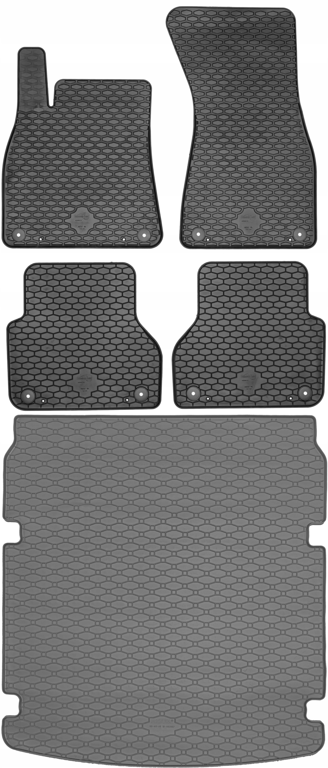 Audi A7 Sedan 2018 Sada Koberce batožinový priestor