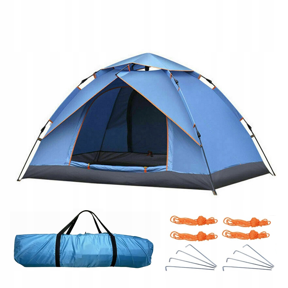 Stan Automatický Samorozkládací Turistický 4-MÍSTNÝ Kempingový 2X2 m