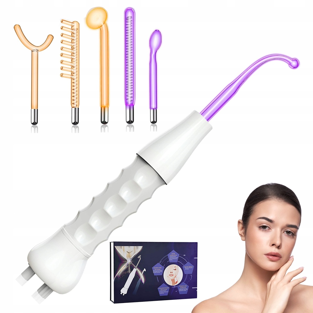 Wand Silná elektroterapie Černý Obličej Vlasy pro terapii obličeje 6 Ks