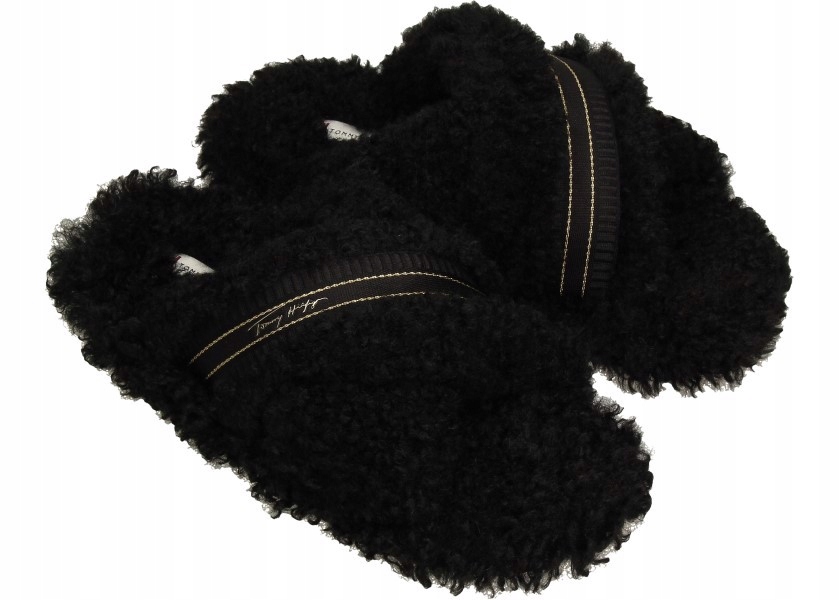 Tommy Hilfiger Domácí FW0FW06576 41/42 Sherpa Fur Home Slippers Strap
