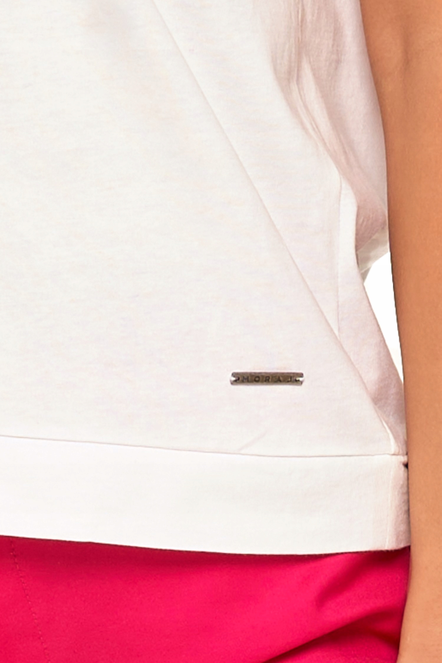 BIAŁA KOSZULKA DAMSKA T-SHIRT Z NADRUKIEM KWIATY MODNA BAWEŁNIANA MORAJ XL Nazwa koloru producenta BIAŁY