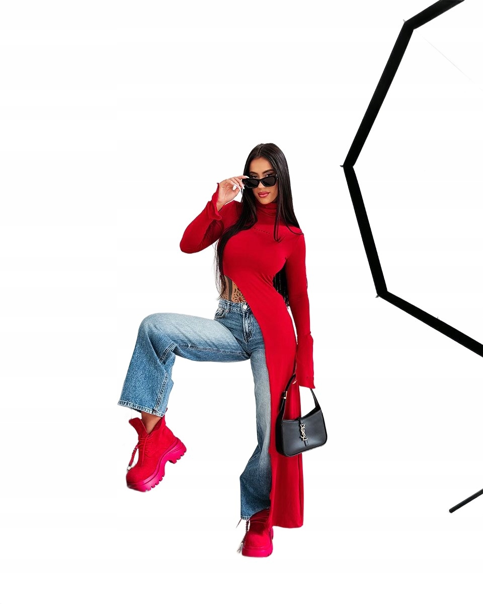 Bluzka damska Olavoga Dusk 2026 czerwień M