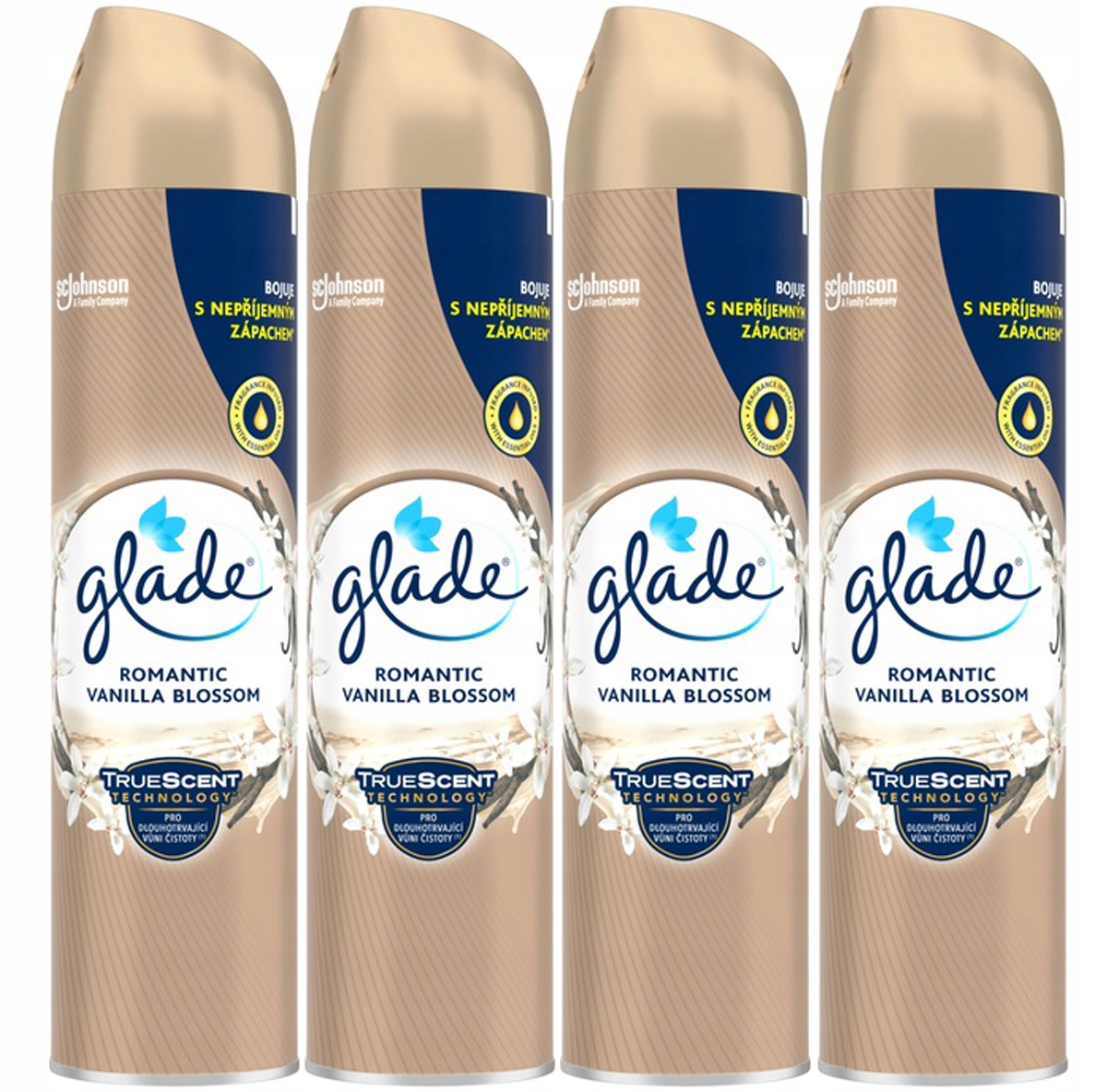 

Glade Romantic Vanilla Blossom Odświeżacz 4x300ml