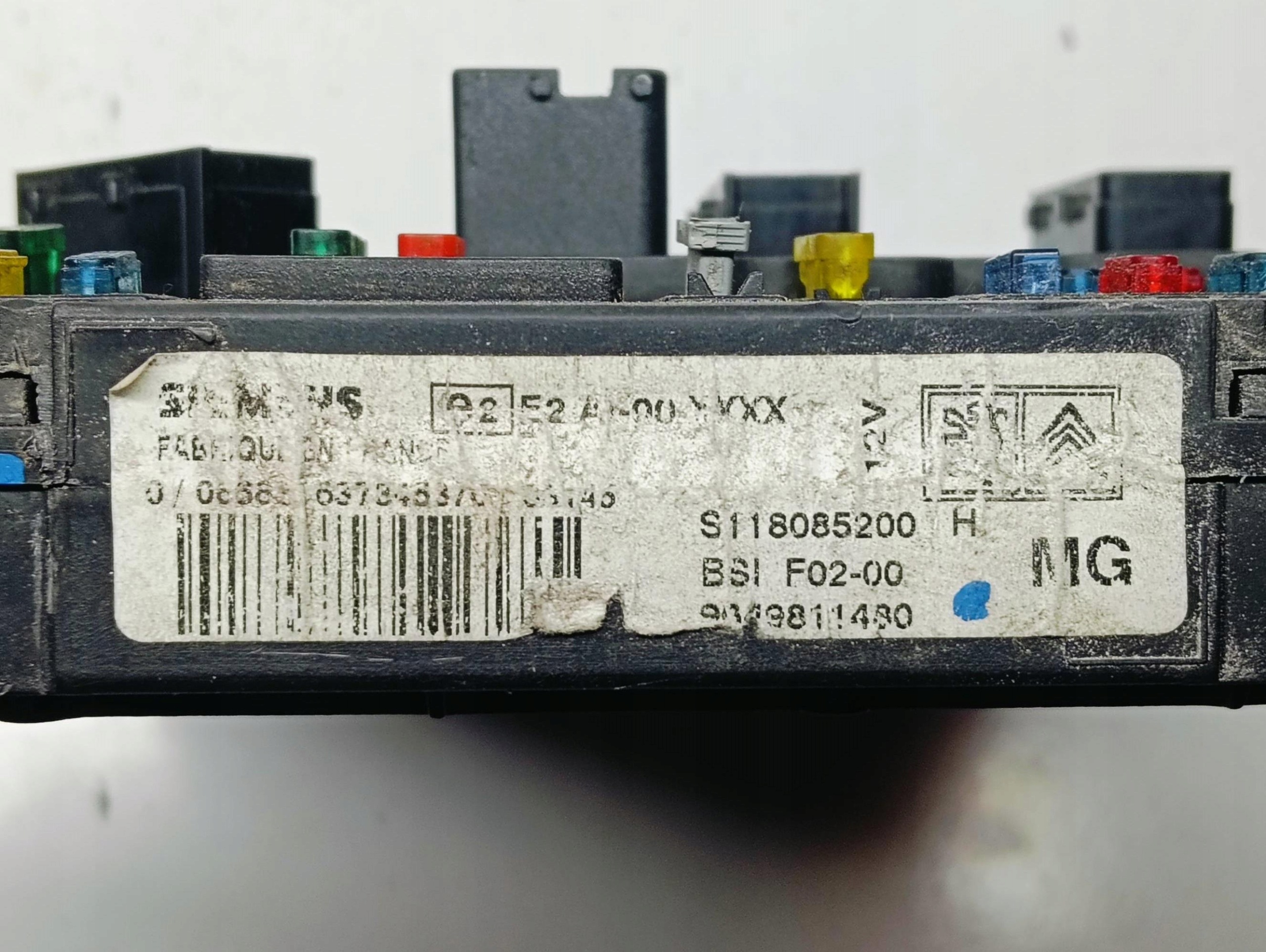 Module BSI Module fusibles Citroen C3 1.4 S118085200H