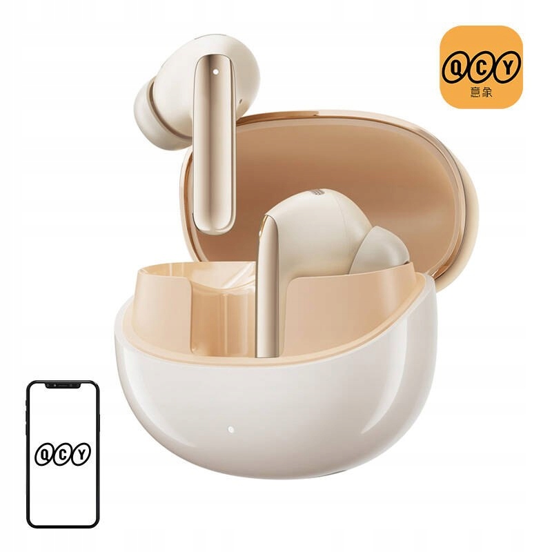 Sluchátka Tws Qcy MeloBuds Pro HT08, Anc (zlatá)