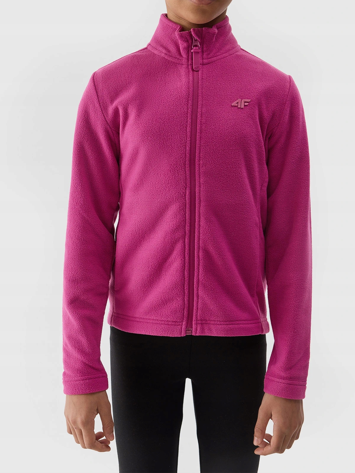 4F BLUZA POLAROWA DZIEWCZĘCA POLAR DZIECIĘCY ROZPINANY ZE STÓJKĄ SS24 Rozmiar (new) 164