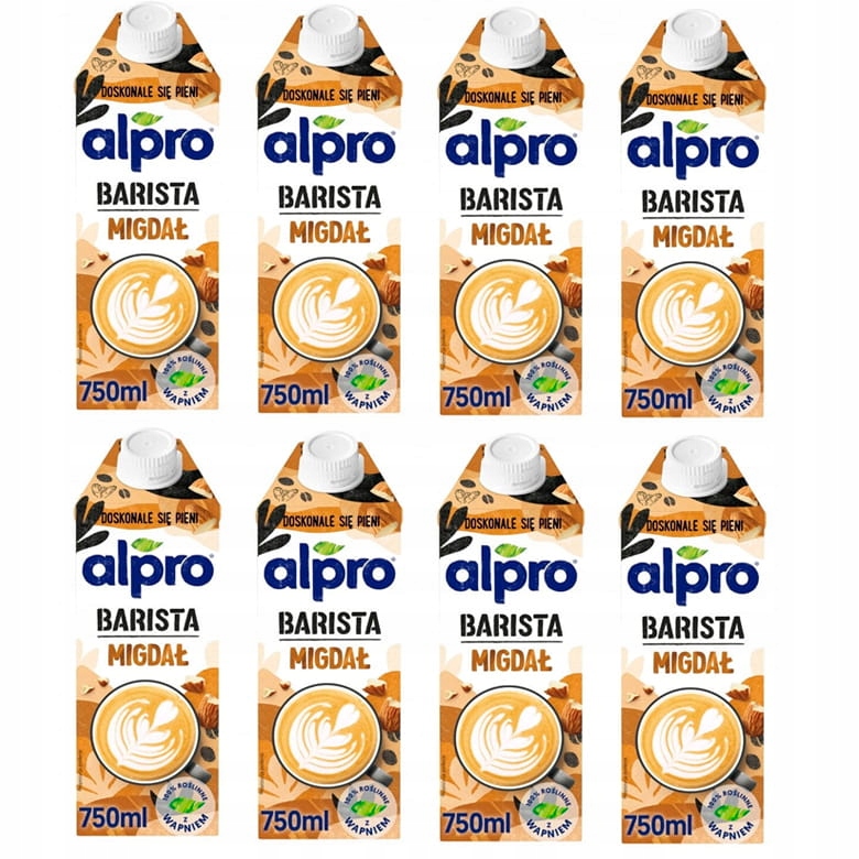 Rostlinný nápoj bez laktózy Alpro Barista Almond Mandlový 8x750 ml