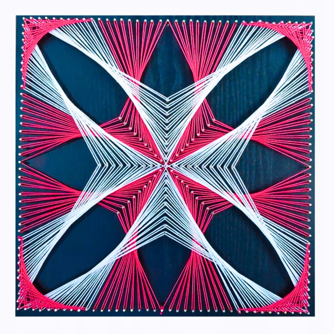 Astro Květ 2 barevné Sada String Art Diy