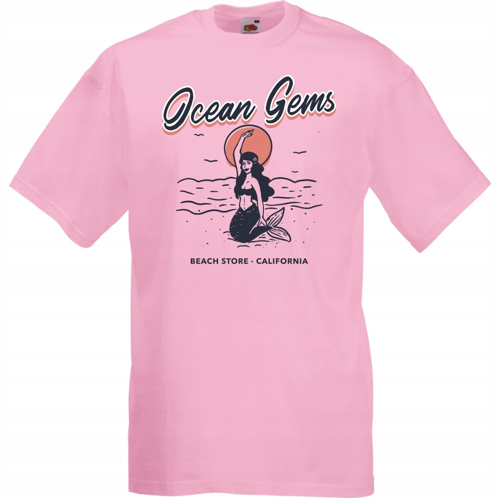 

Koszulka ocean gems syrenka M różowa