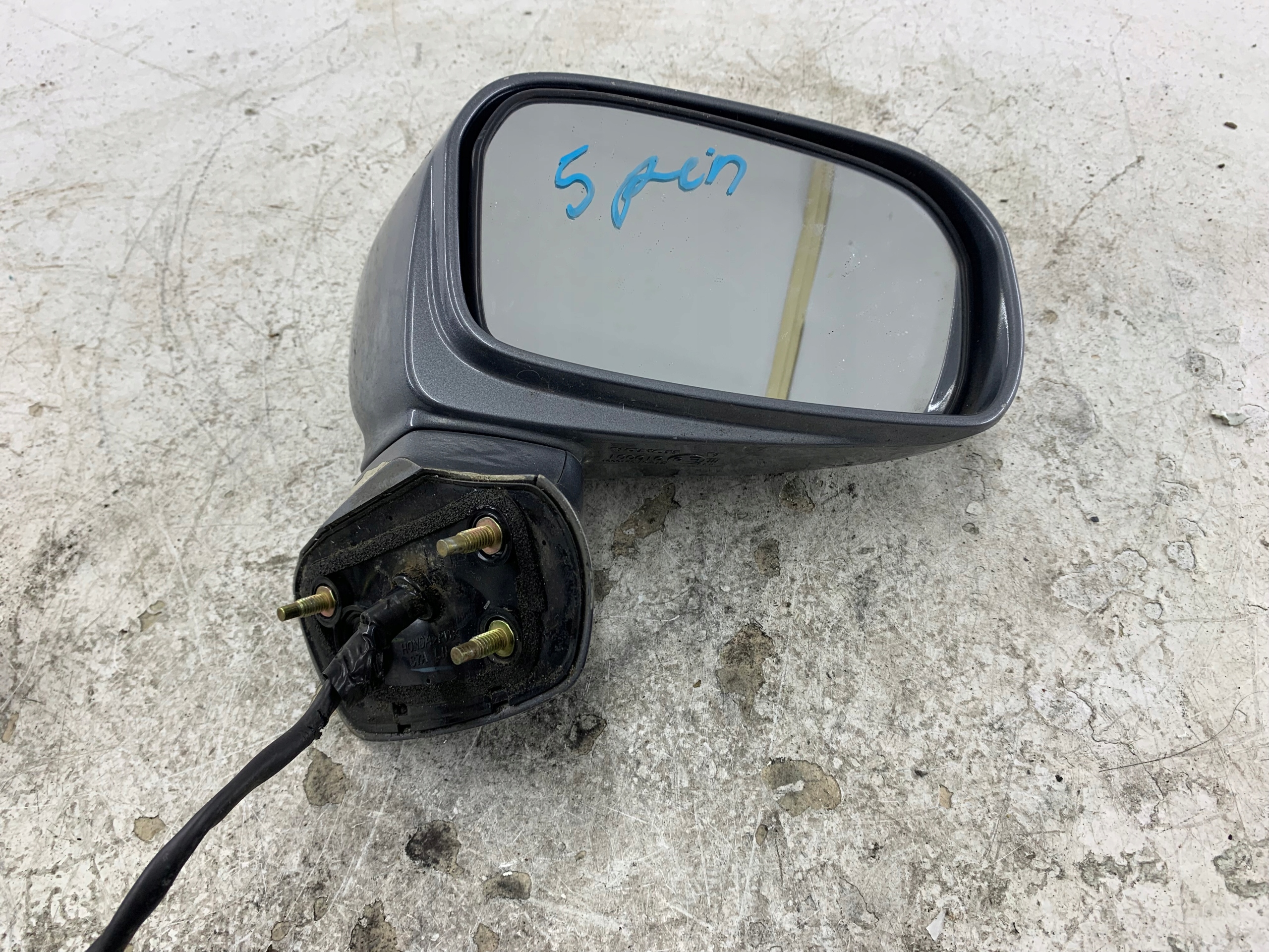 HONDA STREAM and LIFT mirror right 5 PIN silver