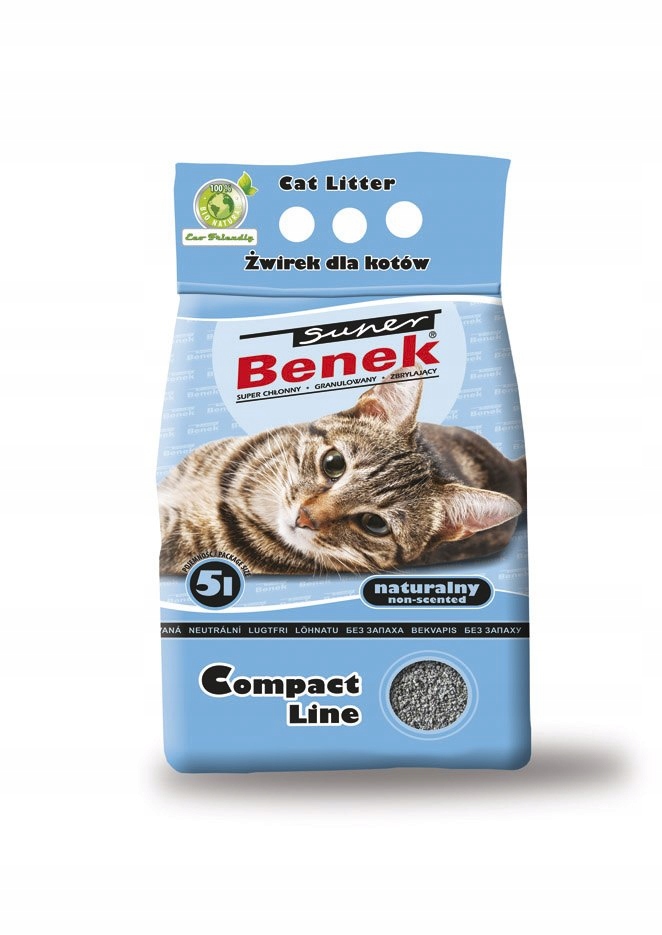 Certech Benek Compact Přírodní stelivo pro kočky, hrudkující, 5 l