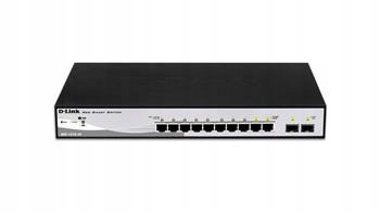 D-Link DGS-1210-10 L2/L3 Smart+ Switch, 8x GbE, 2 Sfp, fanless