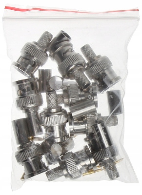 WTYK ZACISKANY BNC Wtyk prosty 5.9 mm op.10 szt. Marka Delta