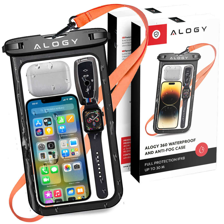 

Etui Wodoodporne IPX8 Do Telefonu max 9 cali Alogy