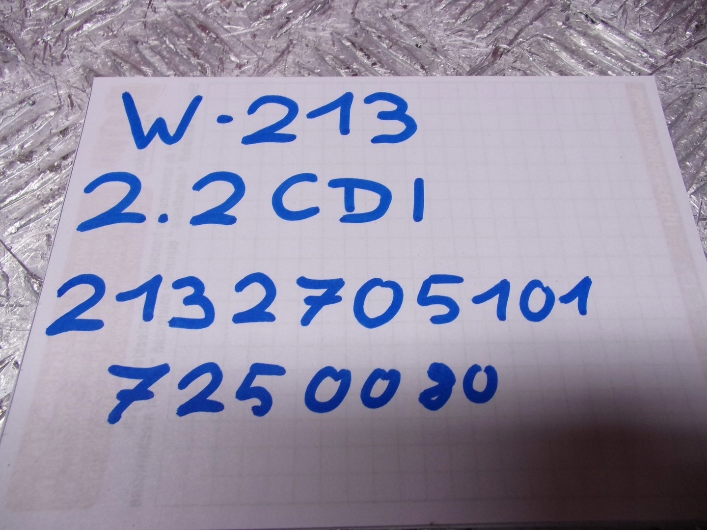 Getriebe mitte MERCEDES E KLASA 213 2,2CDI
