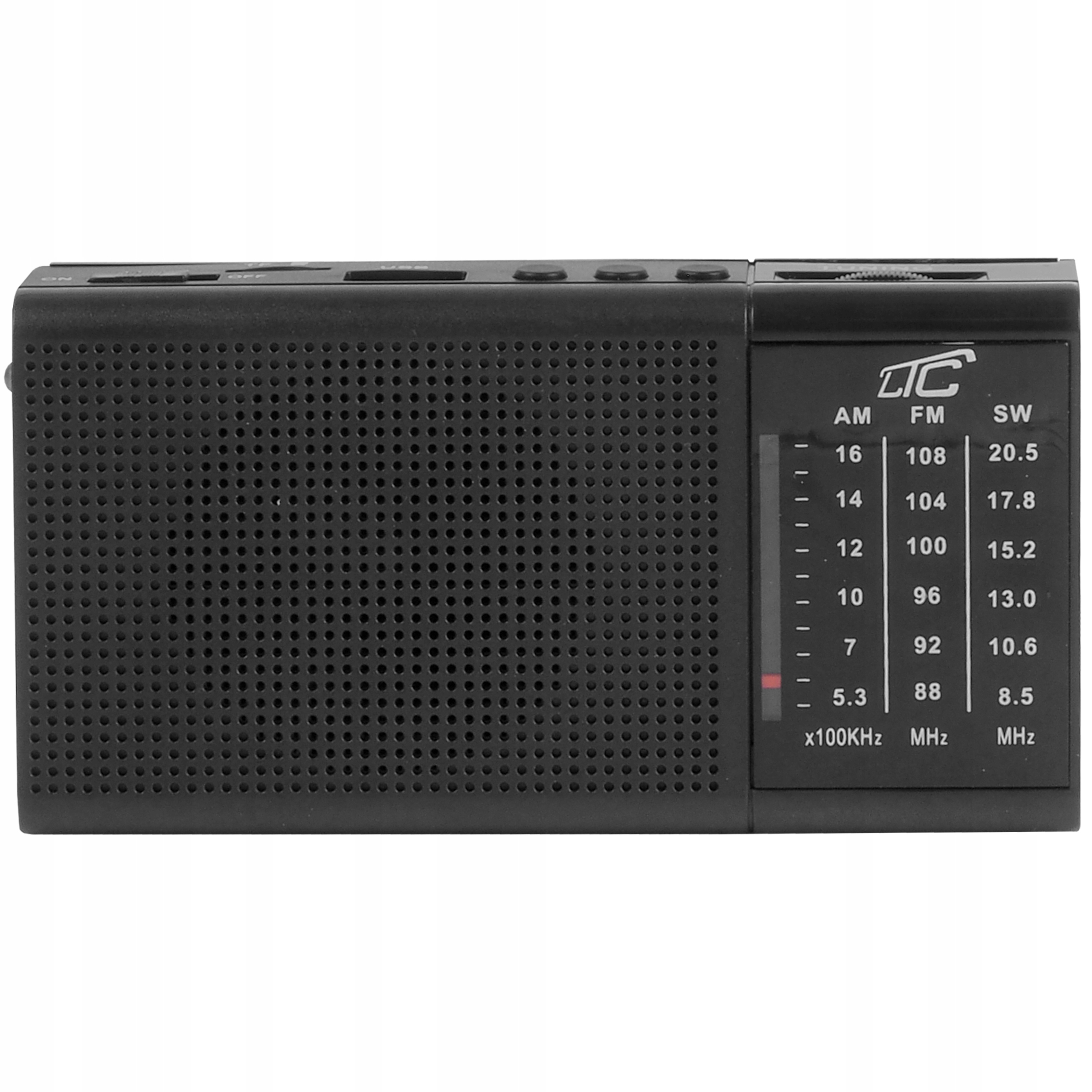 MOCNE RADIO FM AM PRZENOŚNE AUX AKUMULATOR LATARKA Szerokość produktu 13 cm