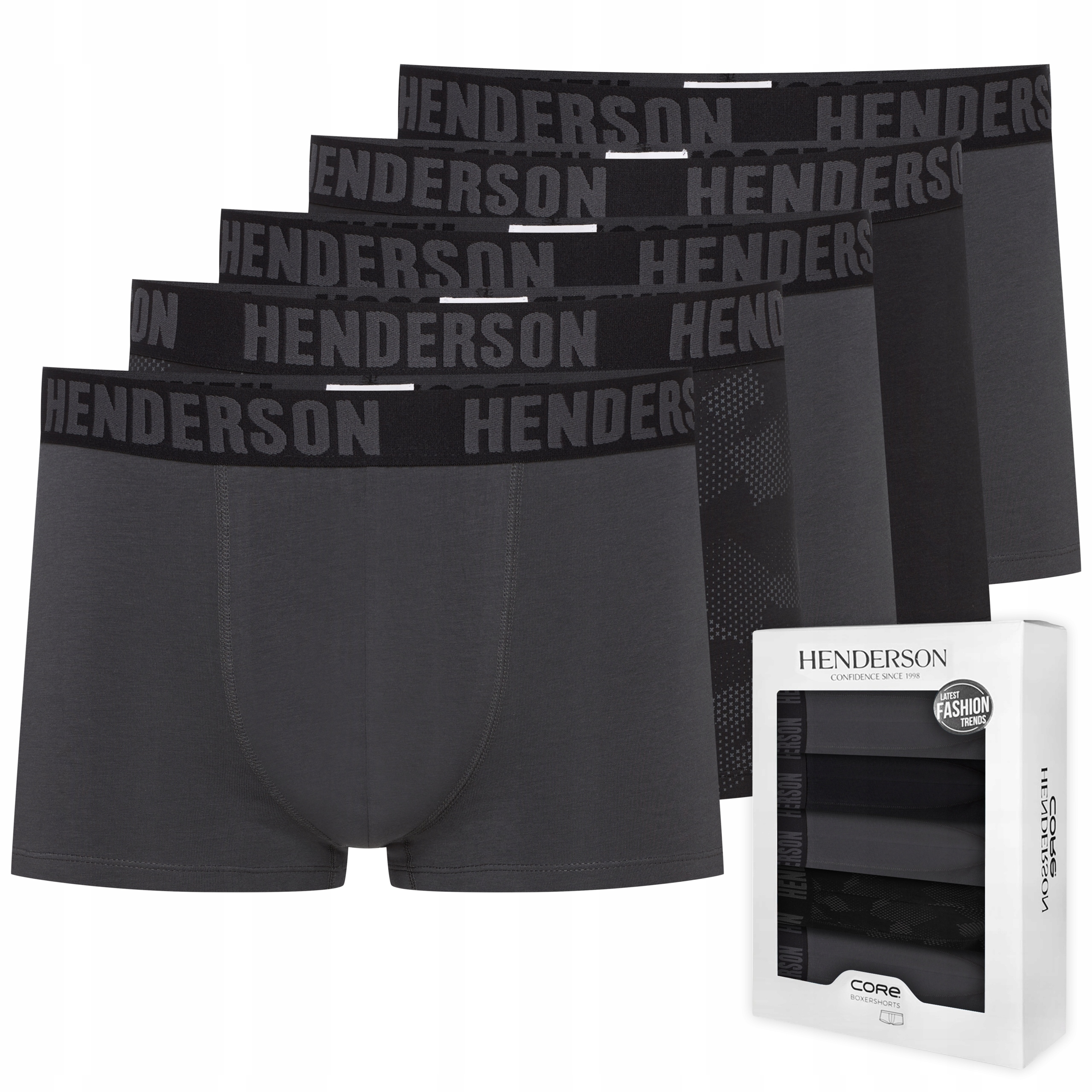 Pánské Boxerky Henderson Soul 43170 přiléhavé šortky 5 Párů XL