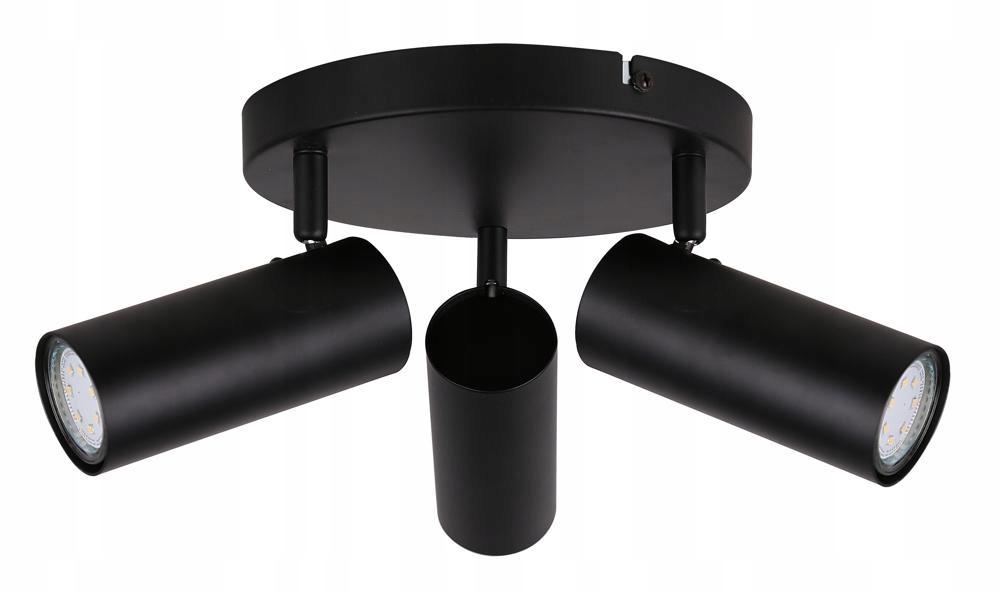Candellux Colly lampa sufitowa czarny 3x15w gu10 klosz czarny 98-01672