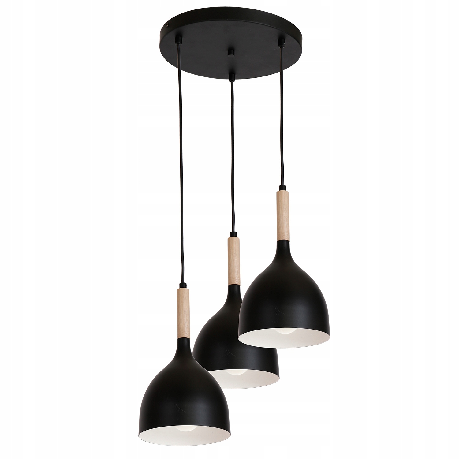 Závesná Lampa Luminex Noak Wood 1192 Čierna