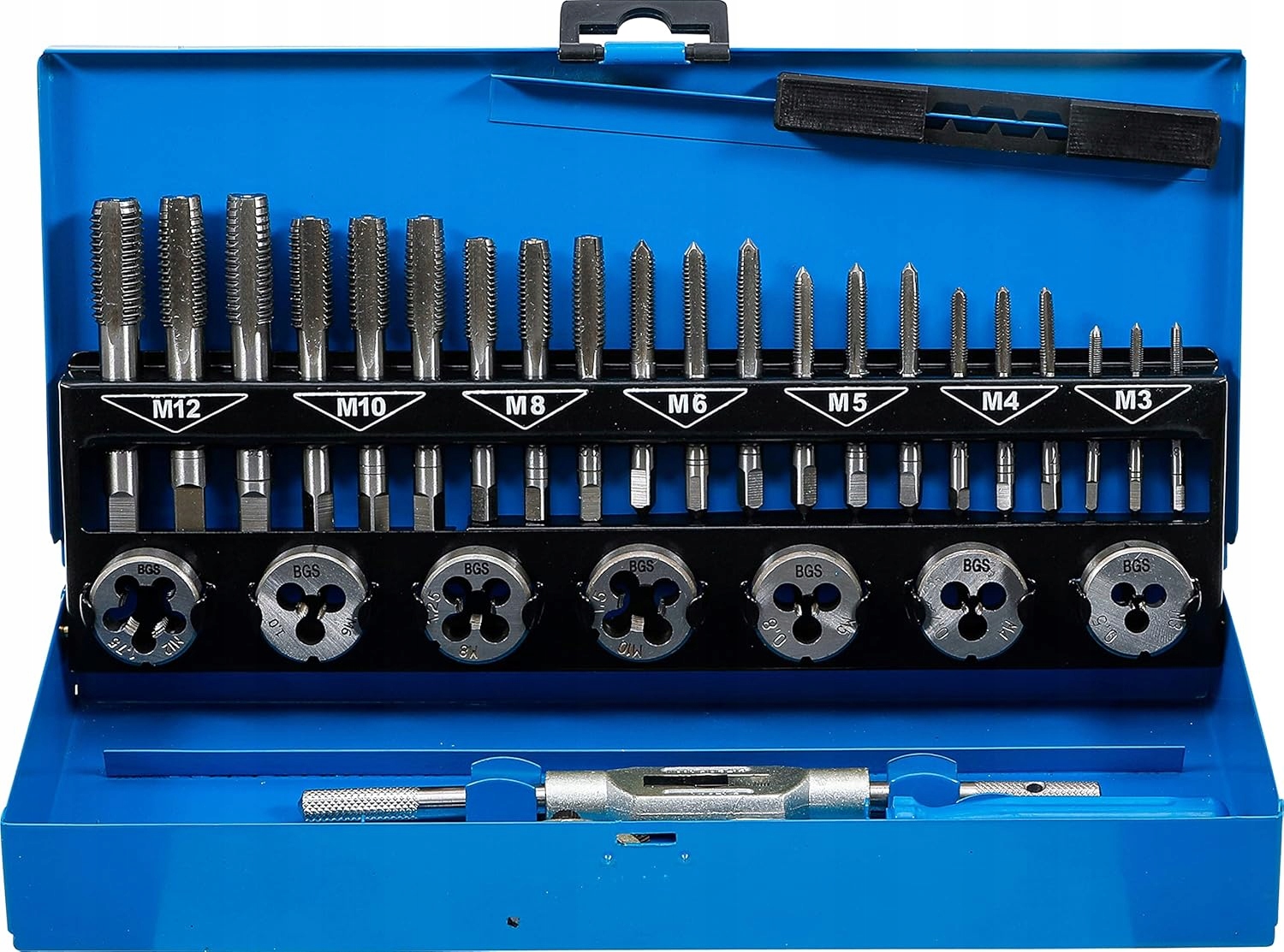 Bgs 901 Sada pro závitování M3–M12 32 ks v kovové kazetě